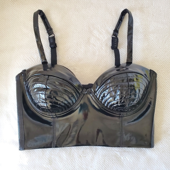 Adidas x Ivy Park Noir Latex Bustier - Picture 6 of 11